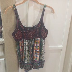 Cute tank with bronze studs